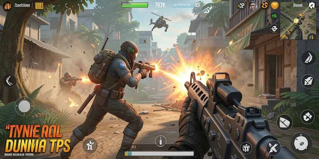 Tampilan gameplay TPS yang mendebarkan di 797K.