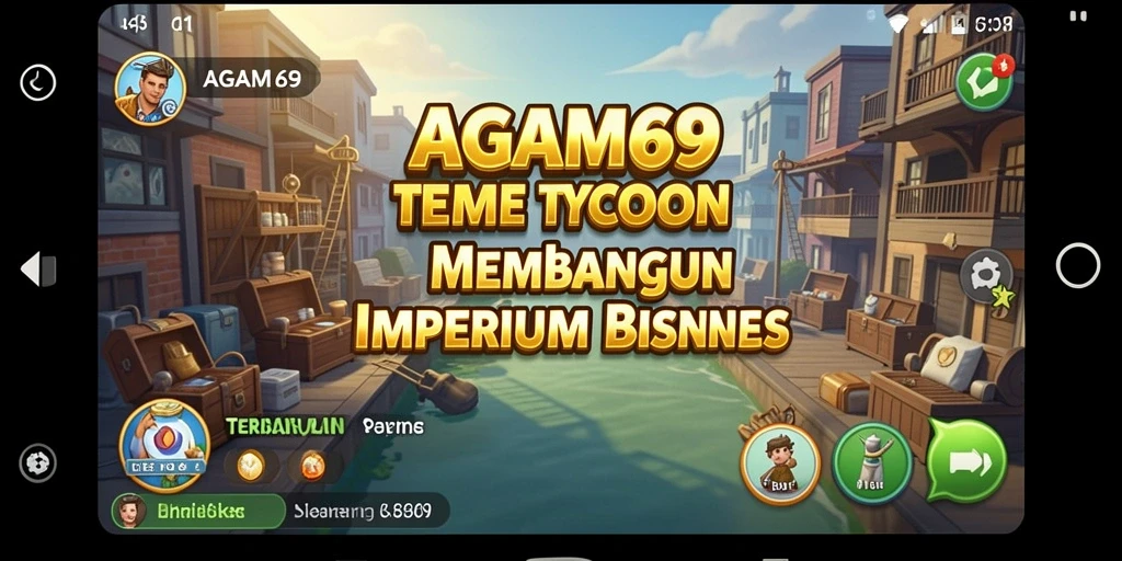 Screenshot gameplay AGAM69 menampilkan momen membangun bisnis yang sukses.