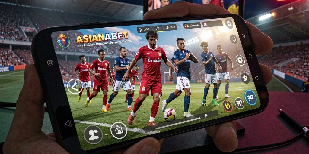 Tampilan gameplay yang menarik dalam ASIANABET dengan aksi sepak bola seru.