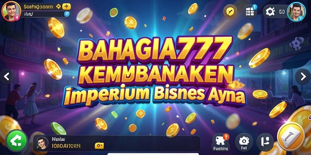 Tampilan gameplay <strong>BAHAGIA777</strong> menampilkan pengelolaan bisnis yang seru dan dinamis.