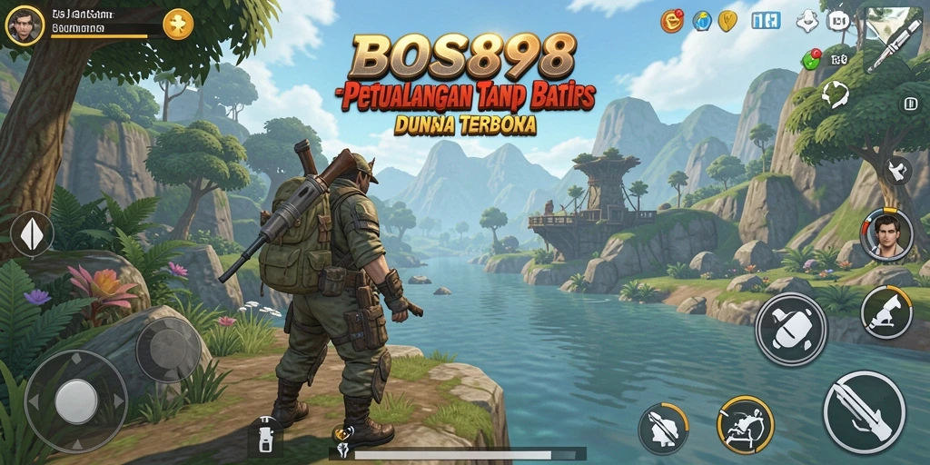 Screenshot gameplay menampilkan petualangan luar biasa di dunia terbuka.