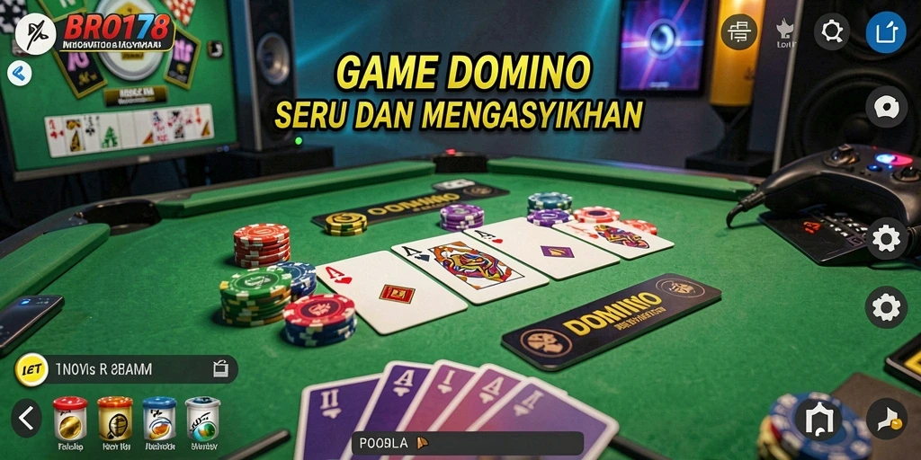Tampilan permainan Domino seru dan penuh strategi