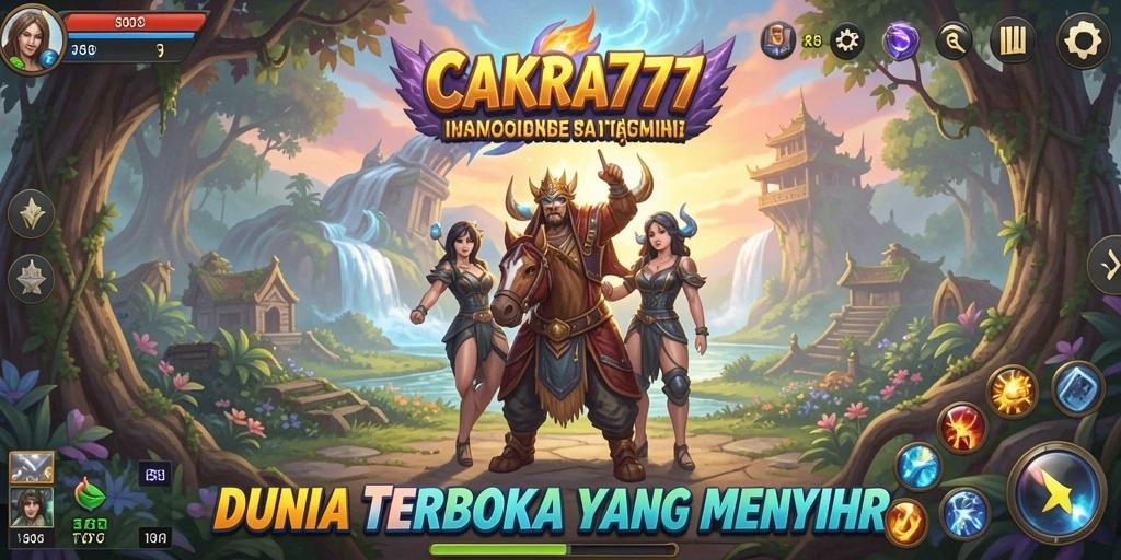 Screenshot gameplay <strong>CAKRA777</strong> menampilkan dunia terbuka yang luas dan mengesankan.
