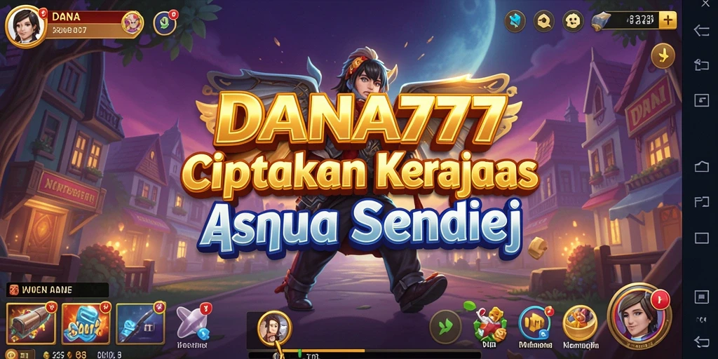 Screenshot gameplay DANA777 dengan aksi membangun bisnis yang seru.