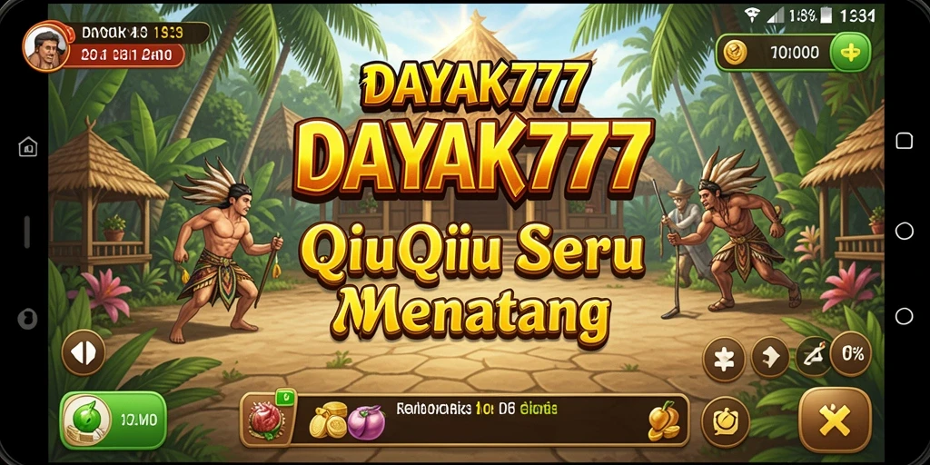 Tampilan gameplay QiuQiu yang menegangkan di DAYAK777.