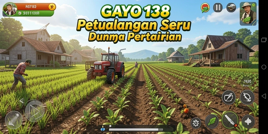 Tangkap momen seru bertani dalam GAYO138 dengan gameplay menarik.