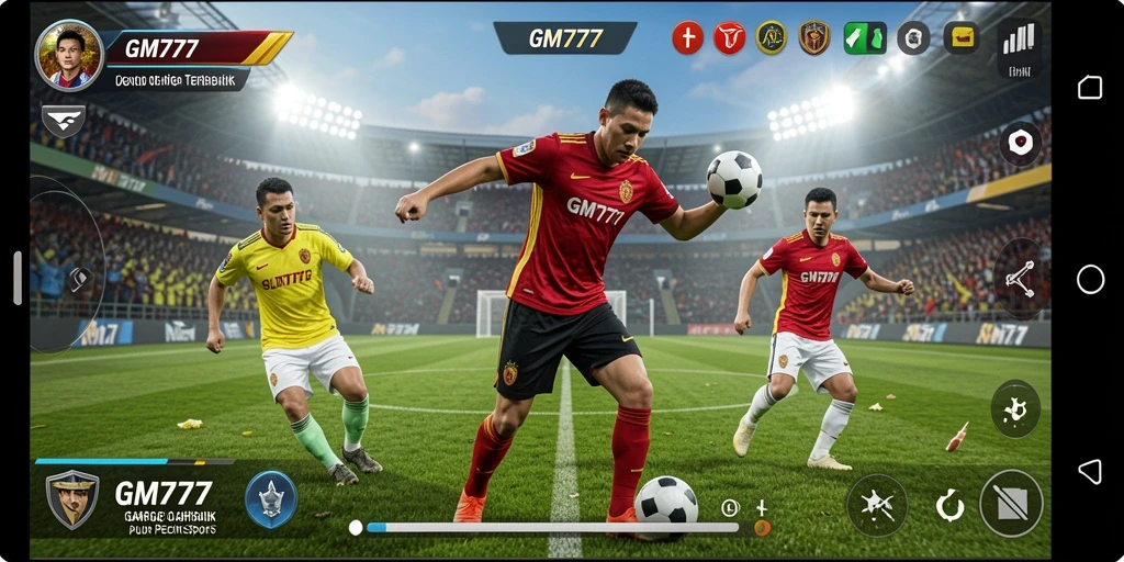 Tampilan seru dari gameplay olahraga GM777 yang menarik.