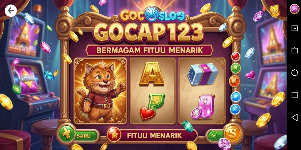 Tampilan menarik dari gameplay Slot GOCAP123.