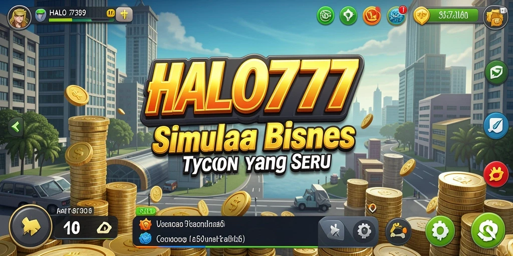 Screenshot gameplay HALO777 dengan tampilan manajemen bisnis yang menyenangkan.