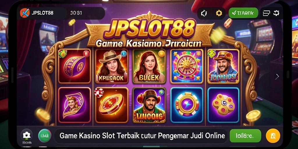 Tampilan gameplay menarik dari JPSLOT88 dengan berbagai pilihan mesin slot.