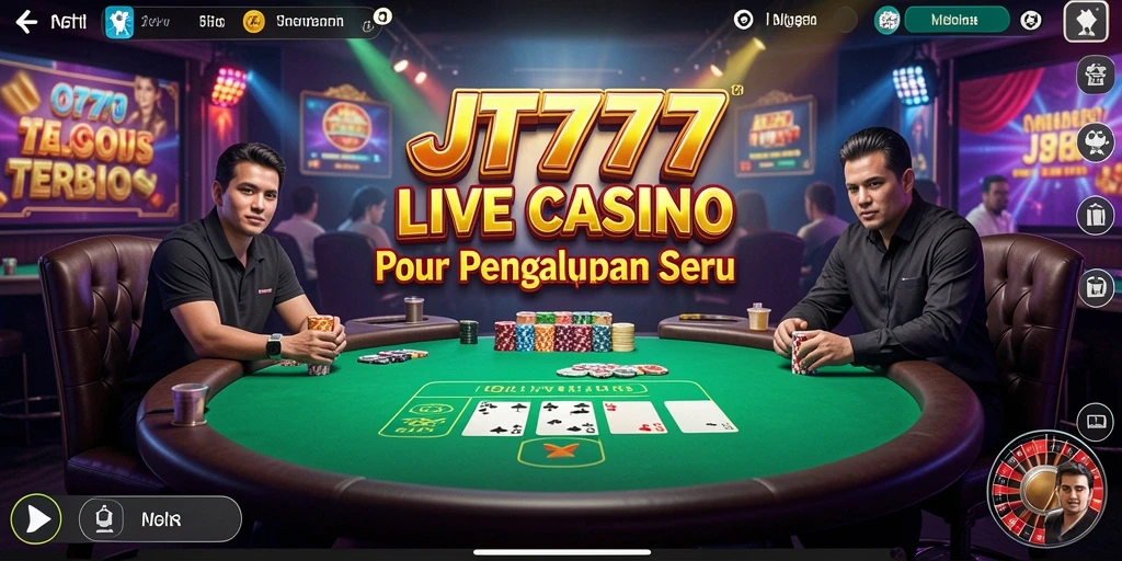 Menggambarkan gameplay seru di JT777 Live Casino.