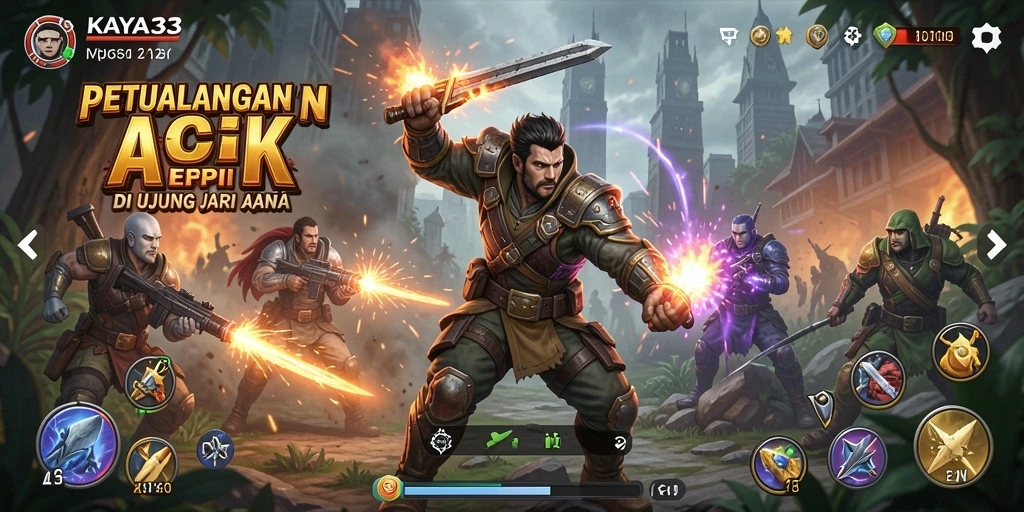 Gameplay KAYA33 memperlihatkan aksi pertarungan yang seru dan intens.