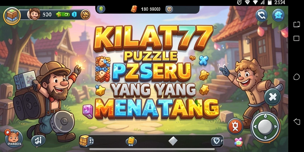 Screenshot gameplay KILAT77 menampilkan tantangan puzzle yang menarik.