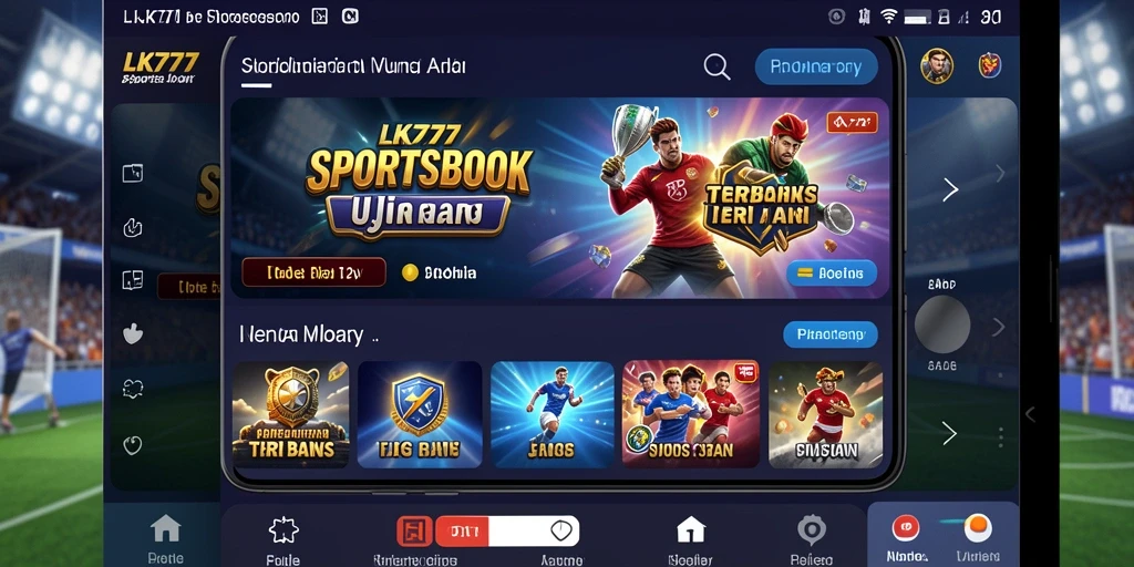 Tampilan seru dari fitur taruhan olahraga LK777.