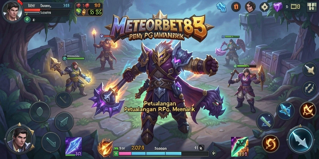 Tampilan gameplay RPG yang menakjubkan dari METEORBET88.