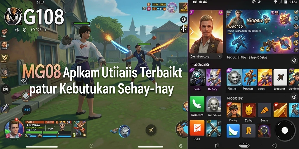 Tampilan antarmuka MG108 yang intuitif dan modern untuk aplikasi Utility.