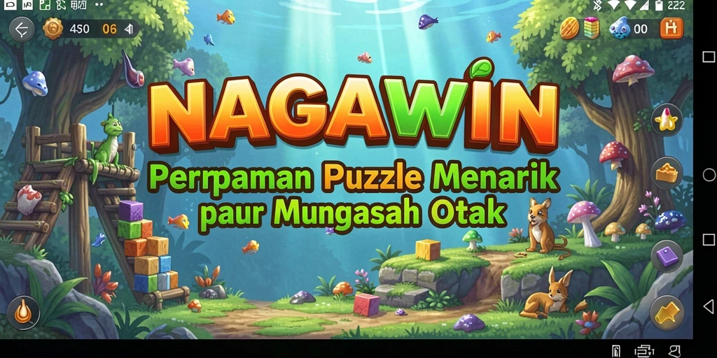 Tampilan gameplay seru dari NAGAWIN yang penuh tantangan Puzzle.