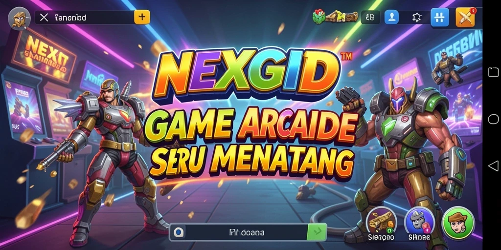 Tampilan gameplay NEXGID yang penuh aksi dan tantangan seru.