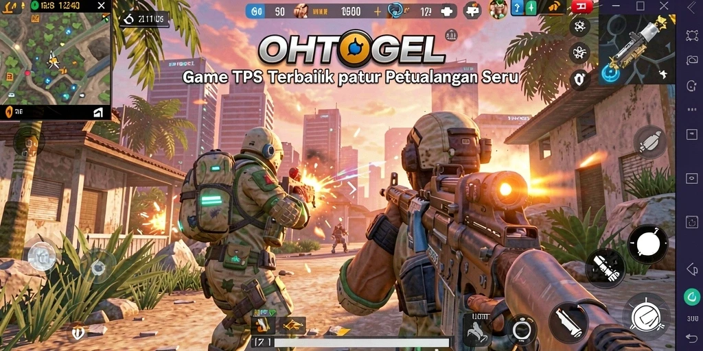Tampilan menegangkan dari gameplay OHTOGEL saat aksi pertempuran berlangsung.