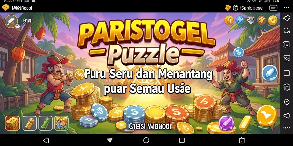 Tampilan gameplay PARISTOGEL yang seru dan menantang.