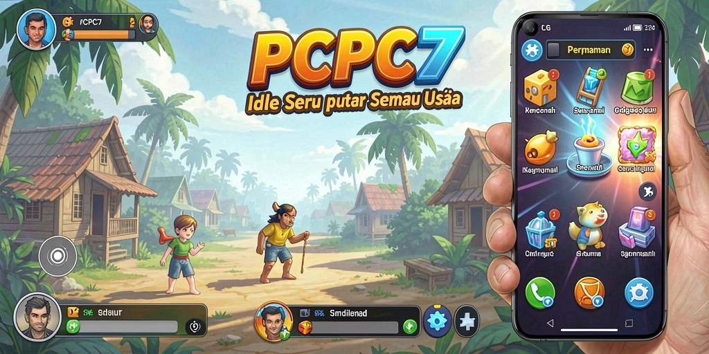 Tampilan gameplay PCPC7 yang menarik dan menyenangkan.