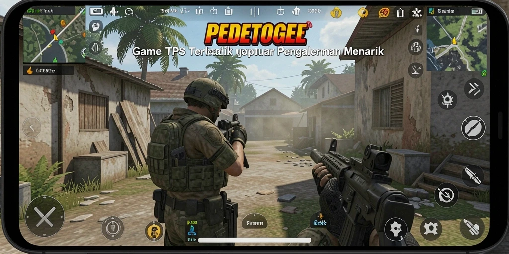 Screenshot PEDETOGEL menunjukkan aksi seru dalam gameplay TPS.