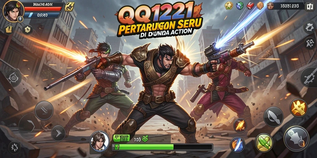 Tampilan seru dari gameplay QQ1221 yang penuh aksi.